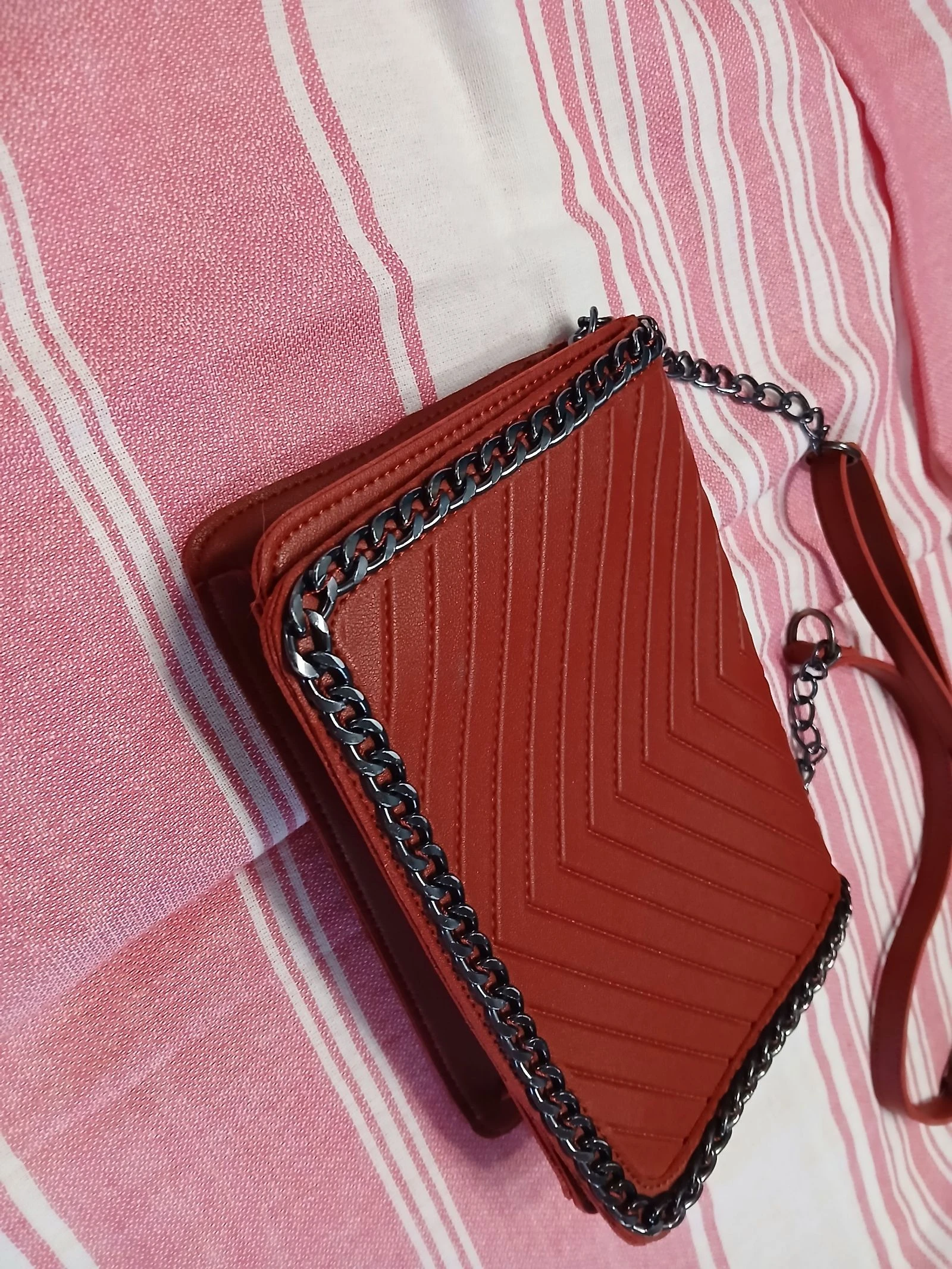 Bolso rojo burdeos chic – photo 2